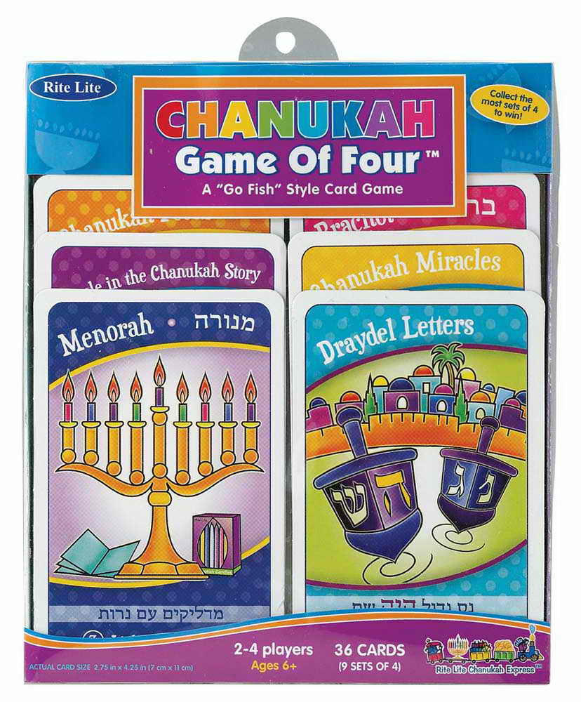 Game Of 4 Hanukkah Card GameHanukkah GiftsToys