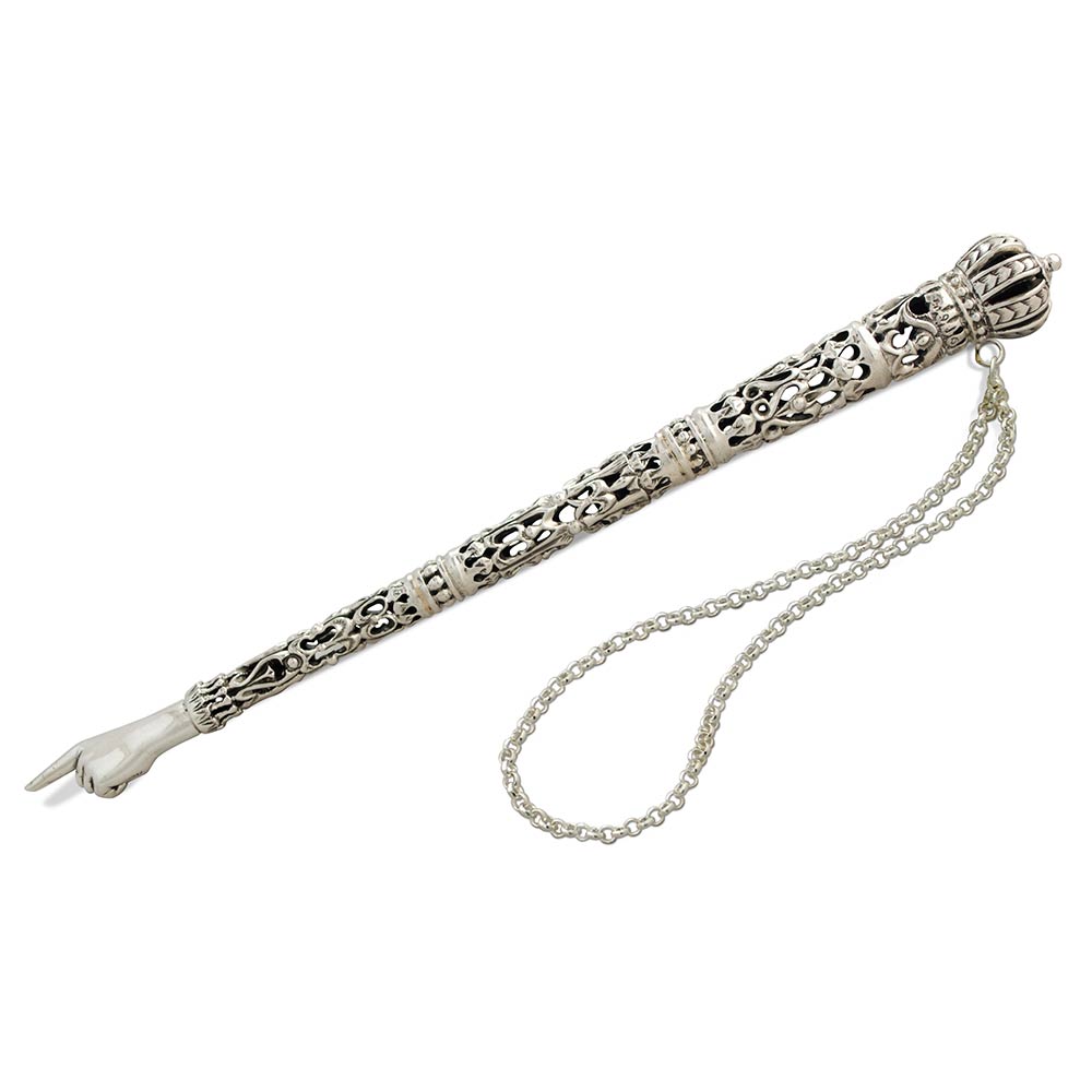 Jewish Gifts | Torah Pointers | Hand Carved Sterling Silver Torah Pointer