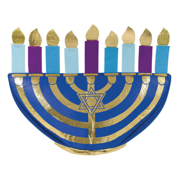 Plush Hanukkah Menorah Party Hat