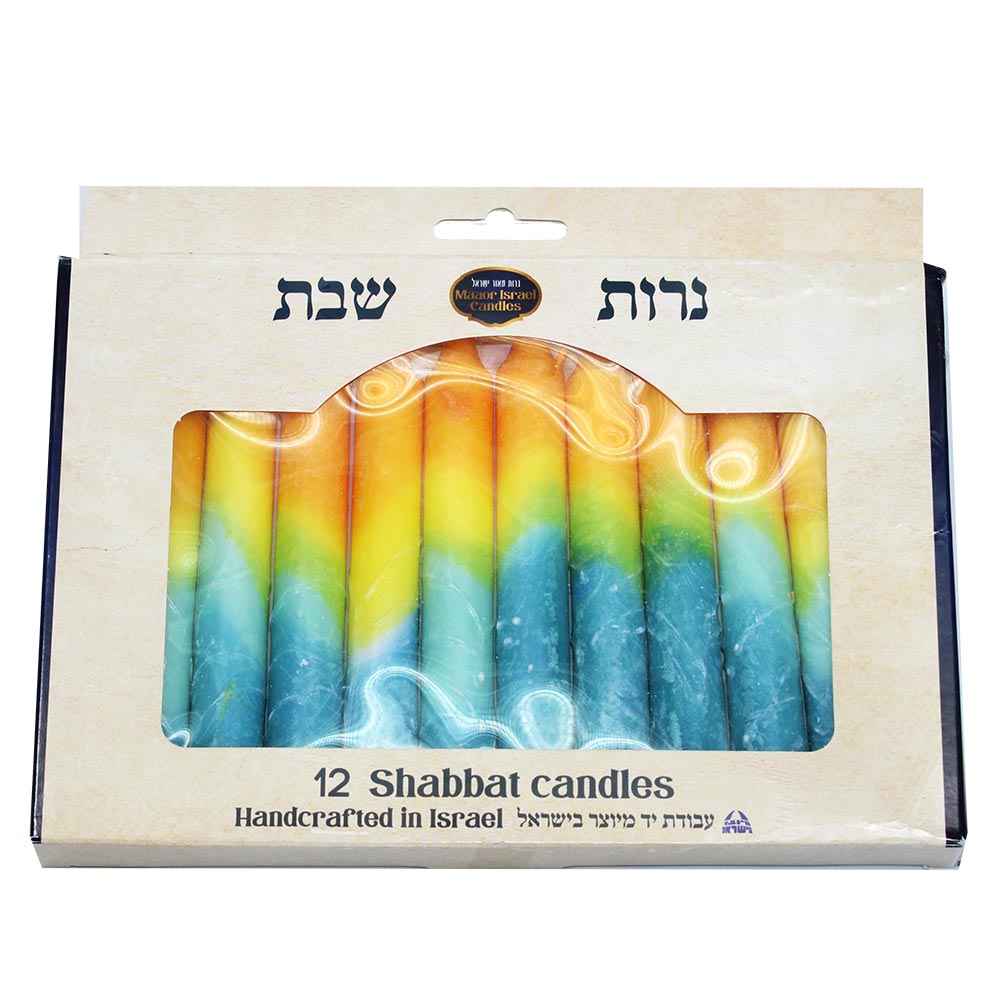 12 Pack Shabbat Candles Made In Israel